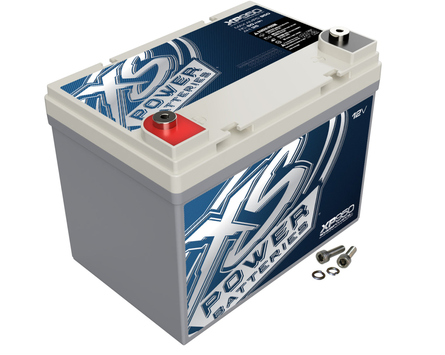 XS Power Batteries 12V AGM XP Series Supplemental Batteries - M6 Terminal Bolts Included 950 Max Amps