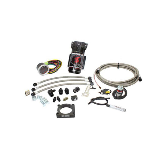 Snow Performance Stage 2 Boost Cooler™ 2010-2017 Ford F-150 3.5L Ecoboost Water-Methanol Injection Kit (Stainless Steel Braided Line, 4AN Fittings)