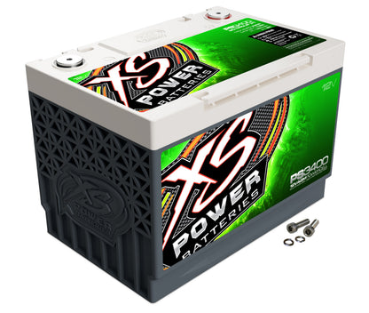 XS Power Batteries 12V AGM Powersports Series Batteries - M6 Terminal Bolts Included 3300 Max Amps