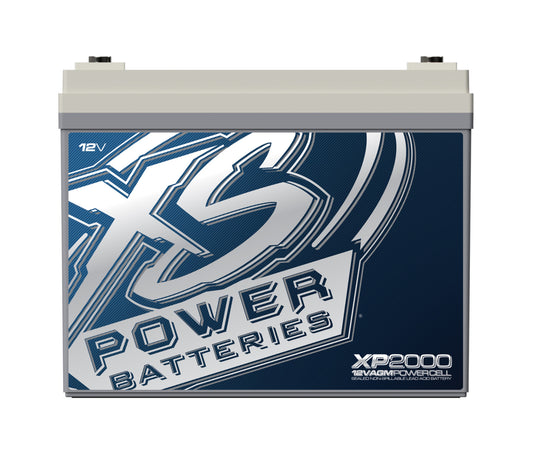 XS Power Batteries 12V AGM XP Series Supplemental Batteries - M6 Terminal Bolts Included 2000 Max Amps