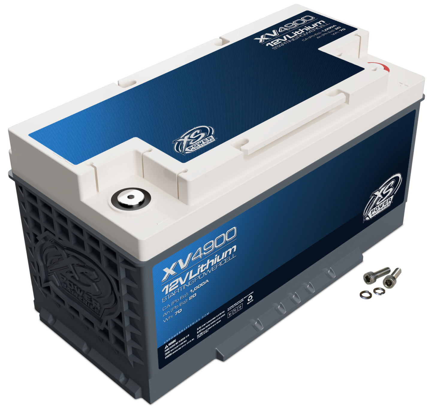 Baterías XS Power Baterías de titanato de litio de 12 V serie XV - Pernos de terminal M6 incluidos 1335 amperios máximos