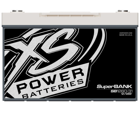 XS Power Batteries 12V Super Bank Capacitor Modules - M6 Terminal Bolts Included  31000 Max Amps