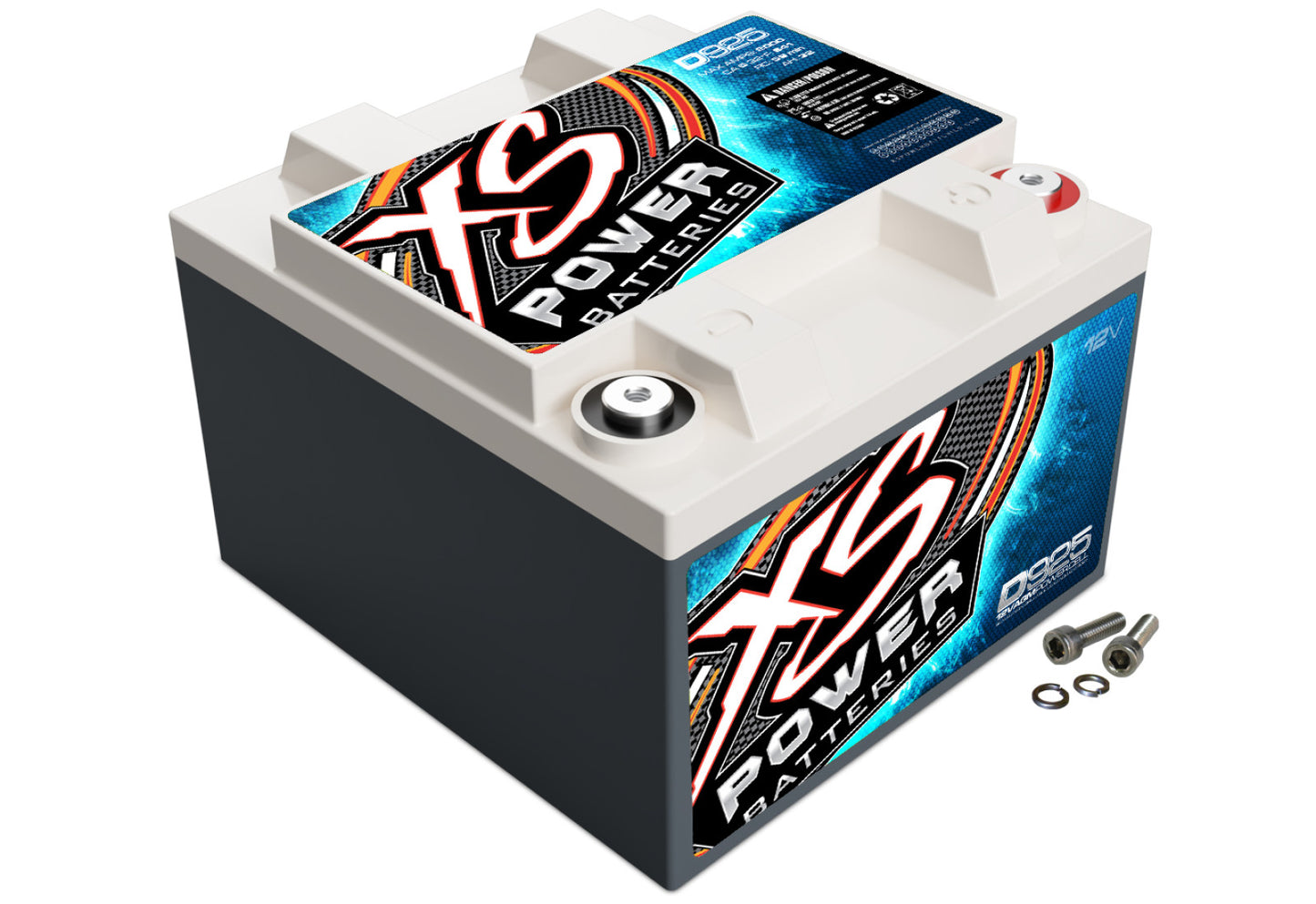 XS Power Batteries 12V AGM D Series Batteries - M6 Terminal Bolts Included 2000 Max Amps