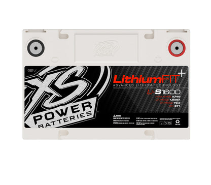 XS Power Batteries Lithium Racing 16V Batteries - Stud Adaptors/Terminal Bolts Included 2160 Max Amps
