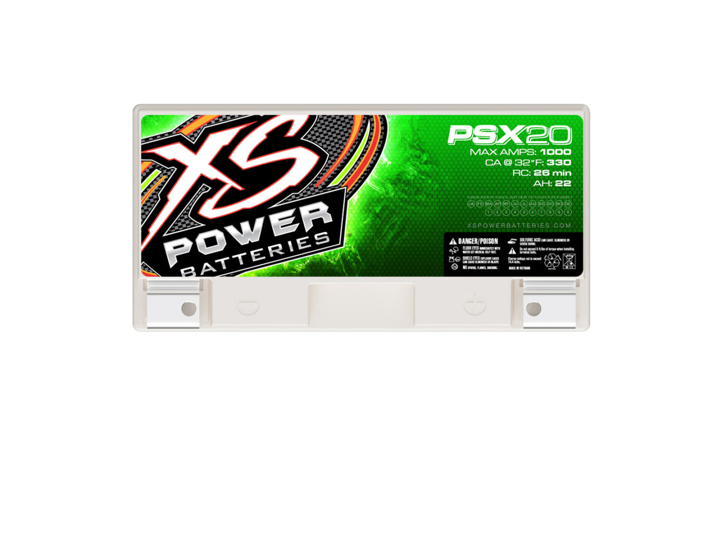 Baterías XS Power Baterías AGM Powersports Series de 12 V - Pernos de terminal M6 incluidos 1000 amperios máximos