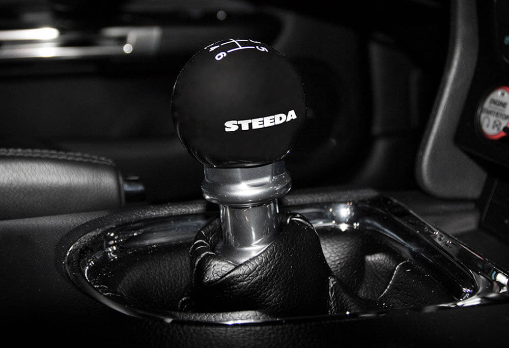 Steeda S550 Shift Knob w/Reverse Lock Out Black Knob