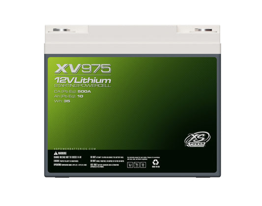 XS Power Batteries 12V Lithium Titanate XV Series Batteries - M6 Terminal Bolts Included 670 Max Amps