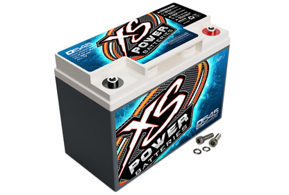 XS Power Batteries 12V AGM D Series Batteries - M6 Terminal Bolts Included 800 Max Amps