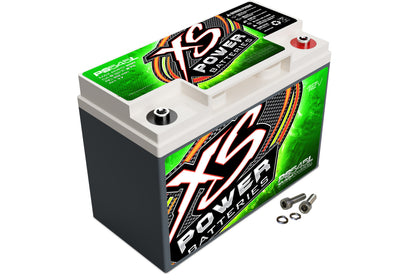 XS Power Batteries 12V AGM Powersports Series Batteries - M6 Terminal Bolts Included 800 Max Amps