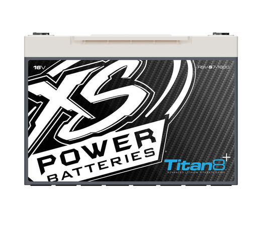 XS Power Batteries 12V, 14V, 16V Lithium Titan 8 Batteries - M6 Terminal Bolts Included with Built In 2/0 Distribution 1000 Max Amps