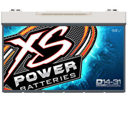 XS Power Batteries 14V AGM Batteries - Automotive Terminals Included 5000 Max Amps