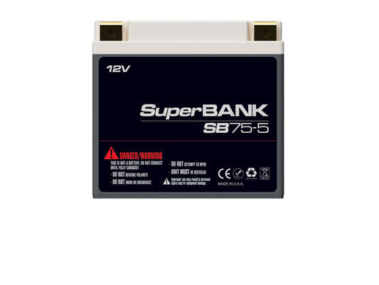 XS Power Batteries 12V Powersports Super Bank Capacitor Modules - M6 Terminal Bolts Included 1500 Max Amps