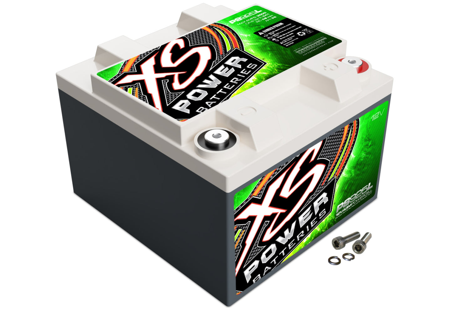 Baterías XS Power Baterías AGM Powersports Series de 12 V - Pernos de terminal M6 incluidos 2000 amperios máximos