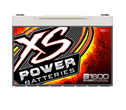 XS Power Batteries 16V AGM Batteries - 3/8" Stud Terminals Included 2000 Max Amps