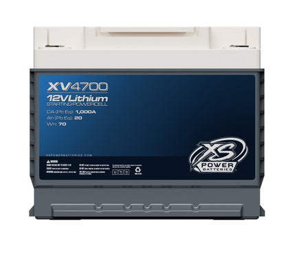 XS Power Batteries 12V Lithium Titanate XV Series Batteries - M6 Terminal Bolts Included 1335 Max Amps